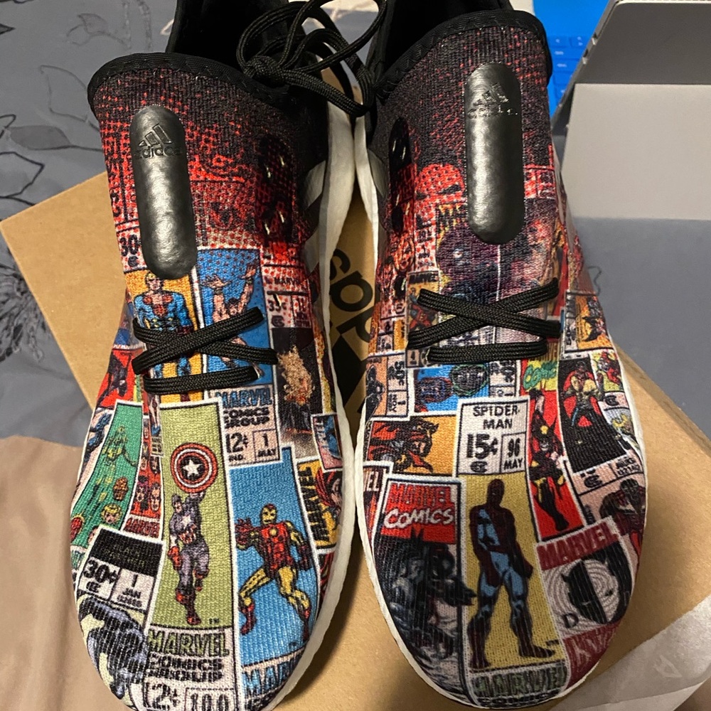 Rare adidas ultra boost marvel 80s edition size 13